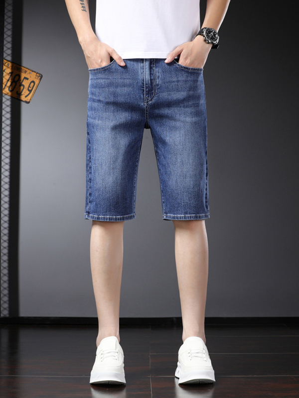 Muške traperice ravnog kroja, srednji pojas, pamuk denim 81,5%, kamen pranje, višestruki džepovi