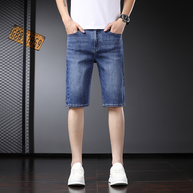 Muške traperice ravnog kroja, srednji pojas, pamuk denim 81,5%, kamen pranje, višestruki džepovi