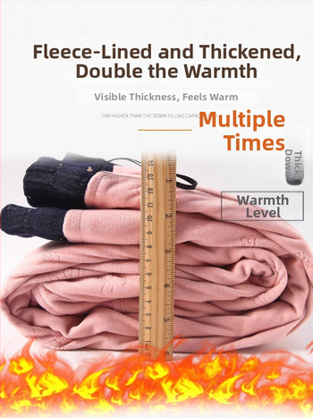 Moteriškos pūkinių kelnių žiemai, storos, tiesus kirpimas, aukštas liemuo, balto antis pūno įdėklas 80–90%