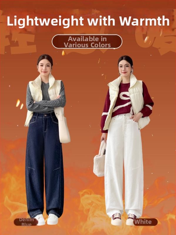 Moteriškos pūkinių kelnių žiemai, storos, tiesus kirpimas, aukštas liemuo, balto antis pūno įdėklas 80–90%