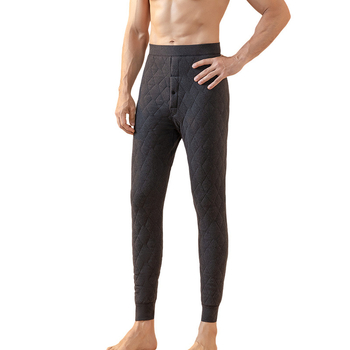 Muške vunene tople hlače s flis podstavom, visoki pojas, tri sloja, izuzetno debeli