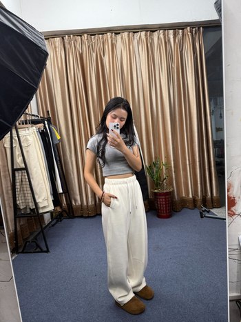 Casual Chenille ravne hlače, visokim strukom, gradski stil, zima 2025