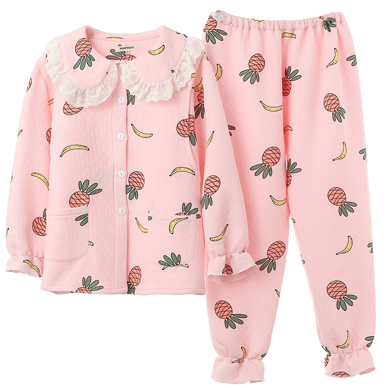 Mommy Song Set za dojenje od pamukastog pletiva s otiskom, duge rukave, otvor za dojenje, 90–95% pamuka, spandex <30%