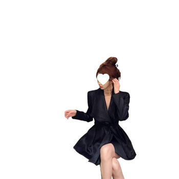 Ženski chenille windbreaker kardigan s kaišem u struku, srednja duljina, poluotvoren ovratnik, trake