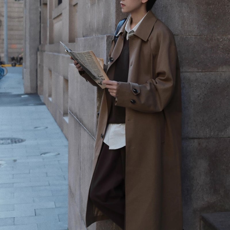 Muški kaput, korejskog stila, raglan rukavi, srednja duljina