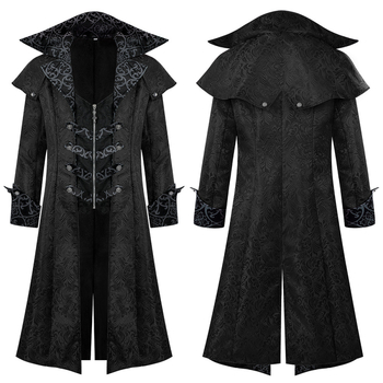 Яке с винтидж готик принт – полиестер, без ръкави, есен 2025 г. пускане, четирисезонно външно облекло