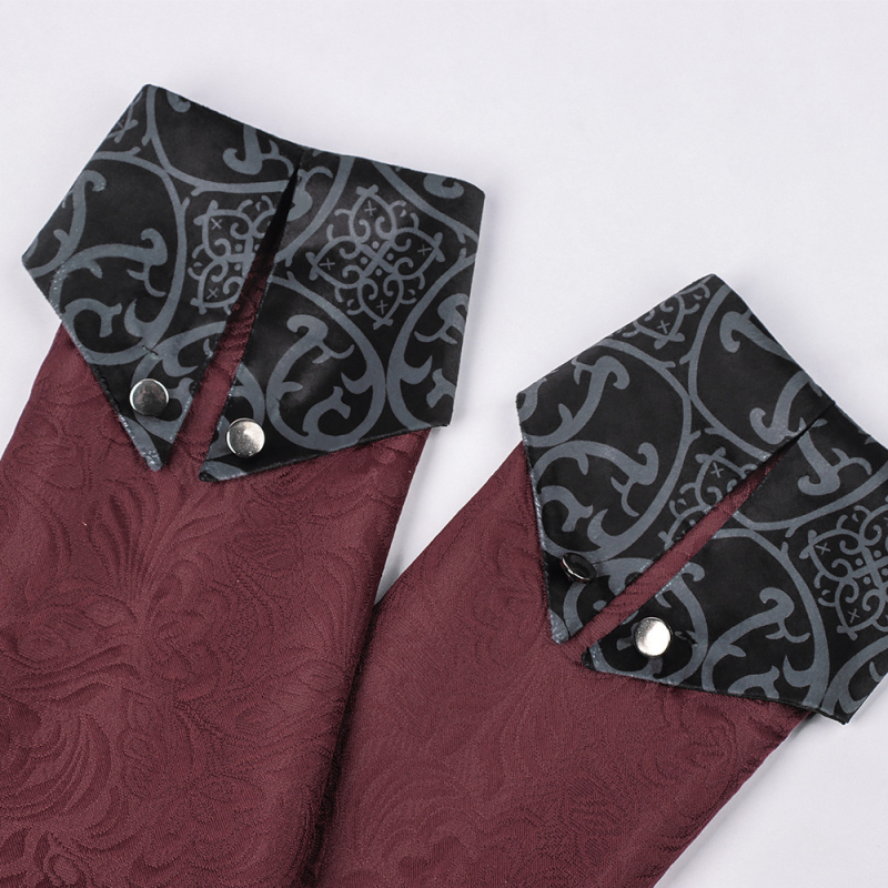 Яке с винтидж готик принт – полиестер, без ръкави, есен 2025 г. пускане, четирисезонно външно облекло