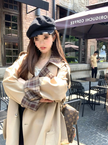 Ženski windbreaker u jesenskom retro stilu s labavim krojem, patchwork i 3D uzorak, A-silueta, poliester materijal