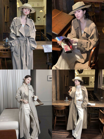 Ženski dvostruko kopčani kaput s reverom, tkanina od pamuk-umjese, glavni materijal poliester, srednja debljina, ultra kratka duljina