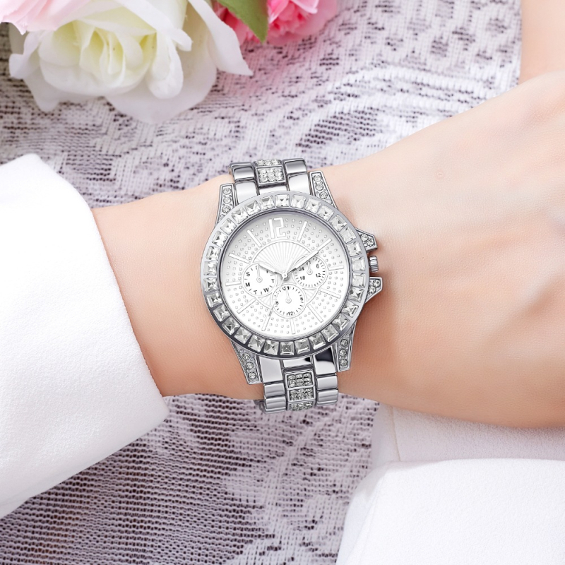 MEIBO ženski kvarcni sat, model 3033, pokretanje 68, kućište i narukvica od legure, titan kopča