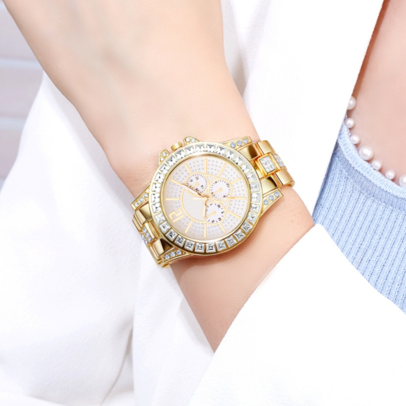 MEIBO ženski kvarcni sat, model 3033, pokretanje 68, kućište i narukvica od legure, titan kopča