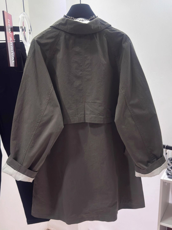 Ženska windbreaker jakna, korejskog stila, udoban slobodan kroj (Sastav tkanine: pamučna smjesa; Osnovni materijal: poliester; Uzorak: Drugi; Gustoća: Srednja; Ovratnik: polo)