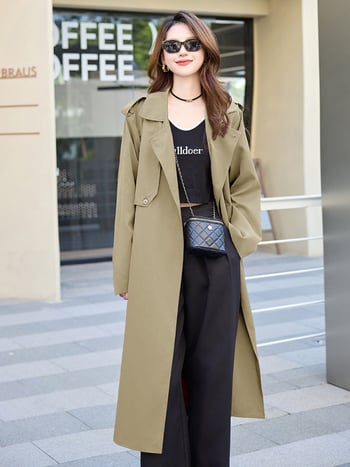 Дамско ветрово яке – полиестер, едноцветен модел, удължена кройка, скрити копчета