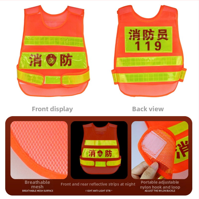 Laste tuletõrje rollimängu komplekt plastist veepüstoliga, seljakotiga, kiivriga ja tuletõrjevahendiga, sobiv 4–6-aastastele lastele.