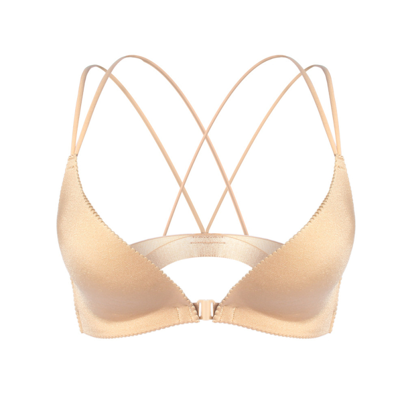 Ženski wrap top bez naramenica, s križnim stražnjim dizajnom, ljeto 2024 (Materijal: Spandex/Lycra; Glavni materijal: Spandex; Sadržaj glavnog materijala: 80–90% Spandex; Kategorija proizvoda: wrap/bez naramenica; Tip cup: gornja tanka, donja debela; Stil: