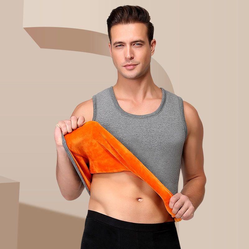 Muška vesta s flis podstavom za zimu, poliester tkanina, slobodan kroj, svakodnevna upotreba