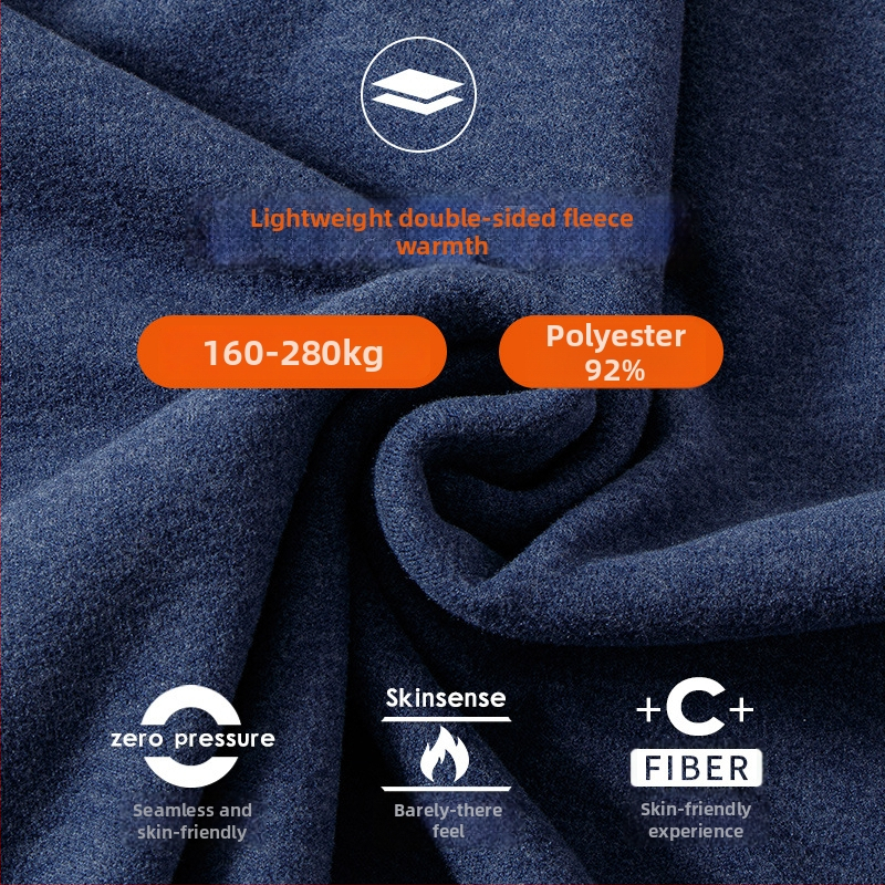 Plašu plecu poliestera veste ar bezšuvju V kaklu, minimālistisks stils, auduma svars 181–200 g/m², Feng shuo