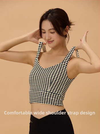 YL moterų sportinė liemenėlė su įsukti atgal, griežta apdaila – jogos/topo su įsiūtu krūties pagalvė; medžiaga: nailonas; sudėtis 75% medvilnės pluoštas + 25% elastanas