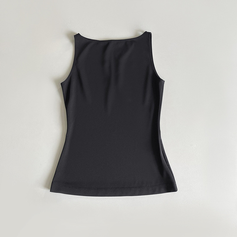 Ženski top bez rukava, slim fit, bez naramenica, viskoza 70–80%, visoka elastičnost, gradski stil