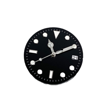 Pulksteņa ciparnīca bez marķieriem, luminescējoša, saderīga ar NH36/NH35 kustībām