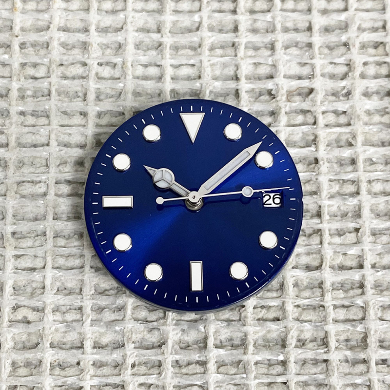 Pulksteņa ciparnīca bez marķieriem, luminescējoša, saderīga ar NH36/NH35 kustībām