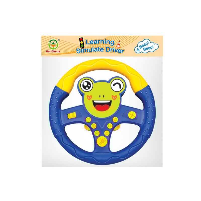 Volan pentru copii - jucărie educativă, jocuri părinte-copil, muzică/voce, plastic, baterii, pentru copii 4-6 ani