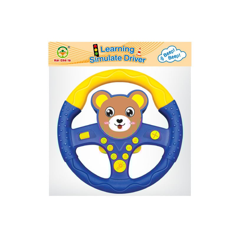 Volan pentru copii - jucărie educativă, jocuri părinte-copil, muzică/voce, plastic, baterii, pentru copii 4-6 ani