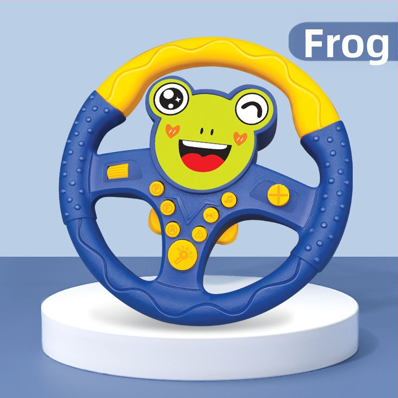 Laste volanivõti auto tagaistmele — hariduslik muusikaline rool (plastikust; patareidega; sobib 4–6-aastastele)