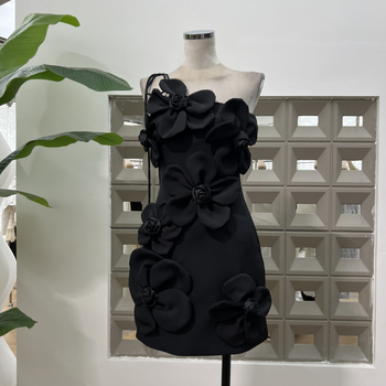 Poliesterska haljina s floralnim uzorkom, A-linija, bez rukava, s srednjim strukom i zatvaračem
