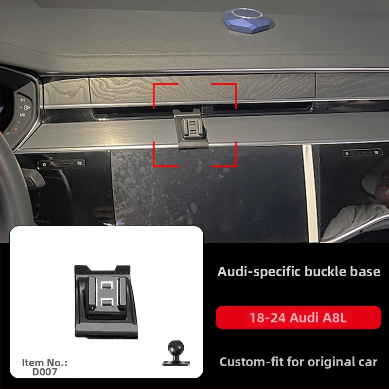 Držiak na telefón do auta pre Audi A3/A4L/A5/A6LL a Q2/Q3/Q5L/Q7 – snap-on základňa, uchytenie na palubnej doske, Tracy
