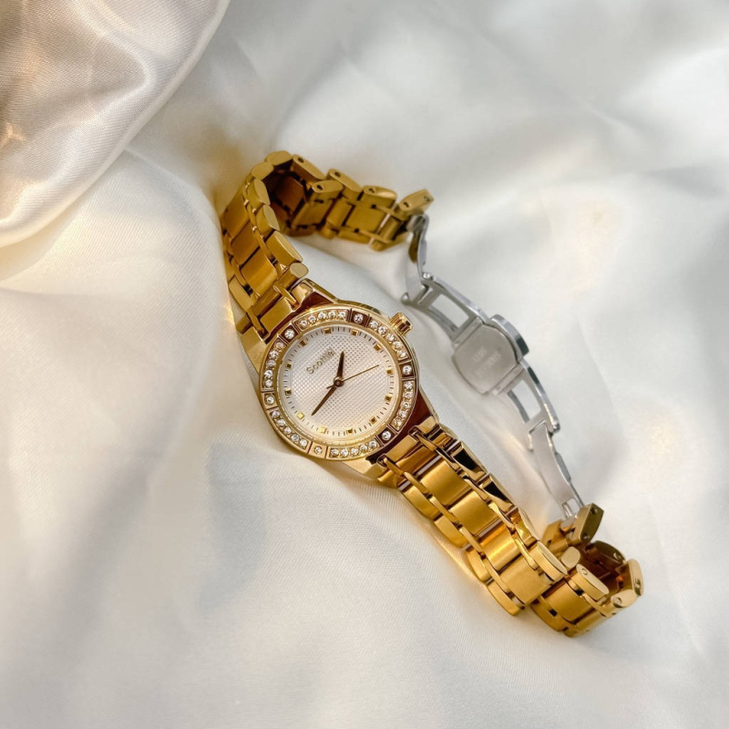 Scottie 9714 Ženski sat – lagani luksuz, casual stil, vodootpornost 30M, kvarcni mehanizam, okrugli brojčanik, kaiš od nehrđajućeg čelika