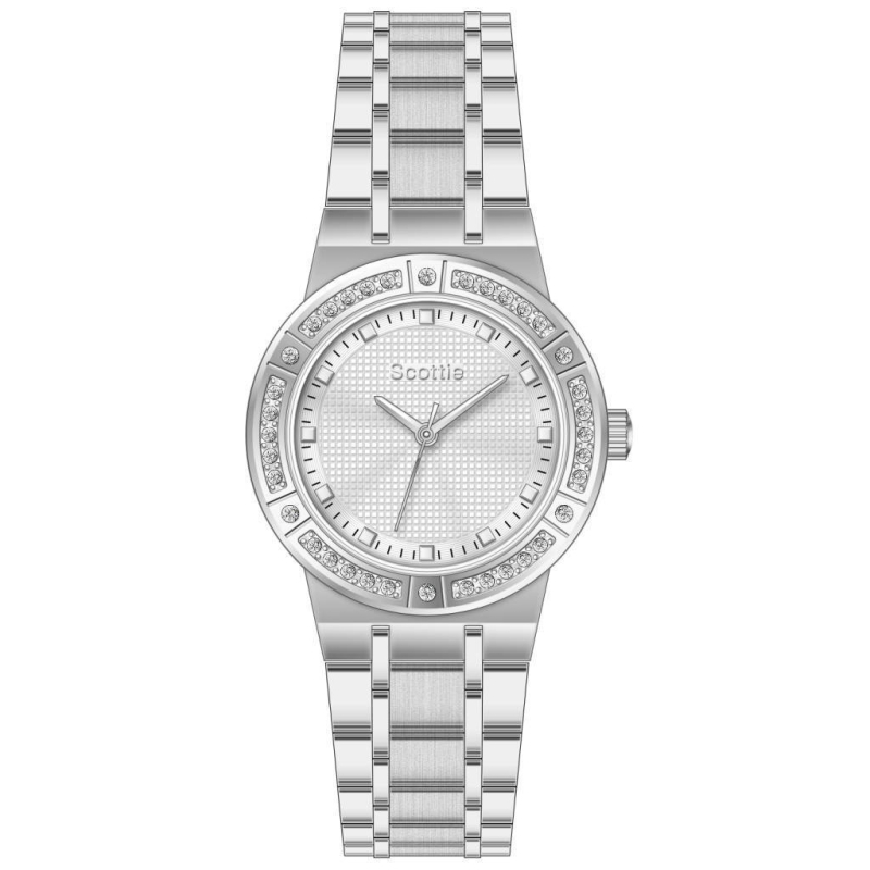 Scottie 9714 Ženski sat – lagani luksuz, casual stil, vodootpornost 30M, kvarcni mehanizam, okrugli brojčanik, kaiš od nehrđajućeg čelika