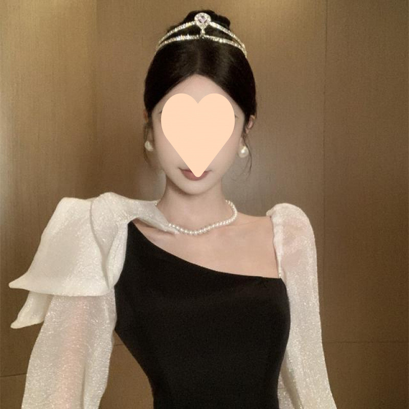 Egyvállas estélyi ruha, hosszú ujjú, karcsúsított szabás, hosszú szoknyával - velúr-poliészter keverék anyag, poliészter 95%+