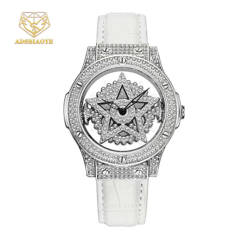 Γυναικείο PU Quartz ρολόι με κάσα και λουρί PU, αναλογικό καντράν με αριθμούς, αδιάβροχο 30 m, μοντέλο Time Comes and Turns