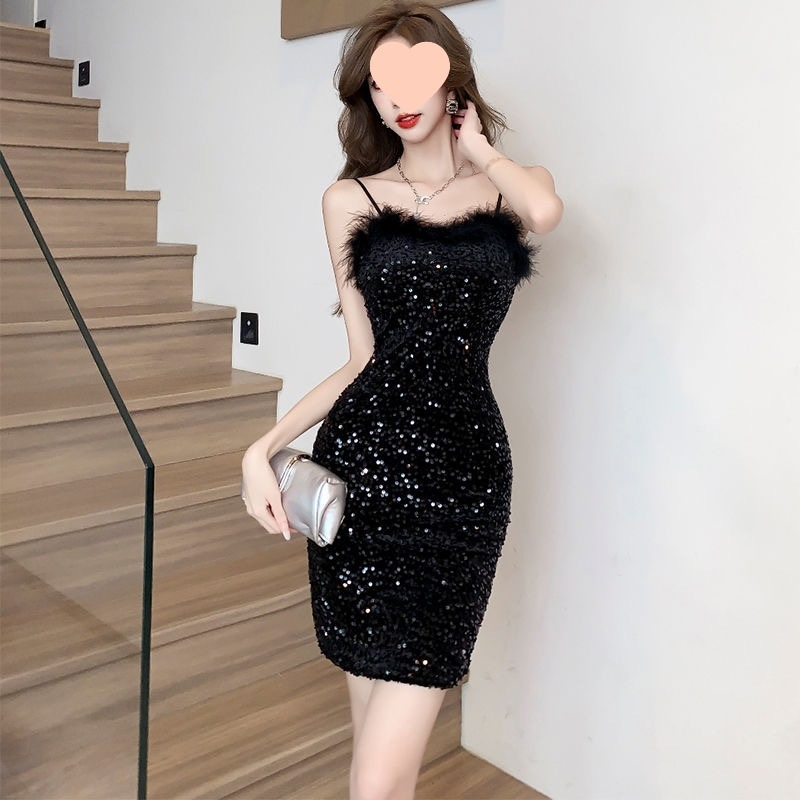 Φόρεμα με παγιέτες, ντεκολτέ χωρίς ιμάντες, χωρίς μανίκια, ψηλή μέση, σιλουέτα μολύβι