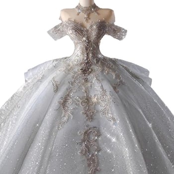 Сватбена рокля с една презрамка, А-линейна силуета, Chenille плат със спандекс, висока талия