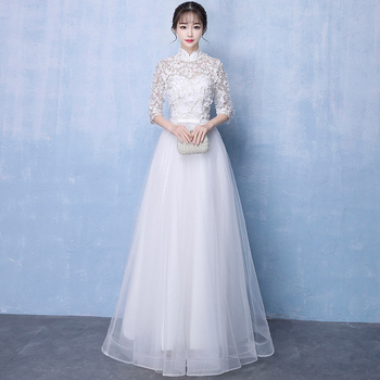 Estélyi ruha (hercegnői sziluett; fő anyag: poliészter 80%; hosszú szoknya; karcsú derék; alkalmas esküvőre, a tengerparton, szabadtéri programokra, szállodában)