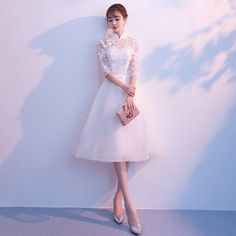 Estélyi ruha (hercegnői sziluett; fő anyag: poliészter 80%; hosszú szoknya; karcsú derék; alkalmas esküvőre, a tengerparton, szabadtéri programokra, szállodában)