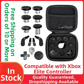 Xbox Elite Series 2 valdiklio atsarginės dalys – plieniniai mygtukai ir rocker pedalai, medžiaga plienas, svoris 120 g, suderinama su Elite Series 2, DIY