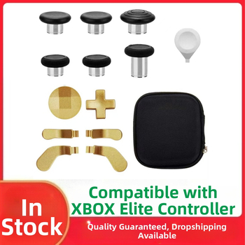 Xbox Elite Series 2 valdiklio atsarginės dalys – plieniniai mygtukai ir rocker pedalai, medžiaga plienas, svoris 120 g, suderinama su Elite Series 2, DIY