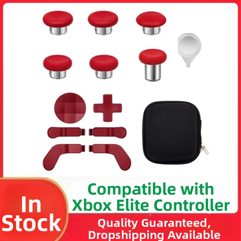 Xbox Elite Series 2 valdiklio atsarginės dalys – plieniniai mygtukai ir rocker pedalai, medžiaga plienas, svoris 120 g, suderinama su Elite Series 2, DIY