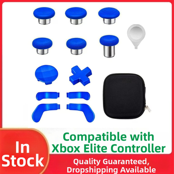 Xbox Elite Series 2 valdiklio atsarginės dalys – plieniniai mygtukai ir rocker pedalai, medžiaga plienas, svoris 120 g, suderinama su Elite Series 2, DIY