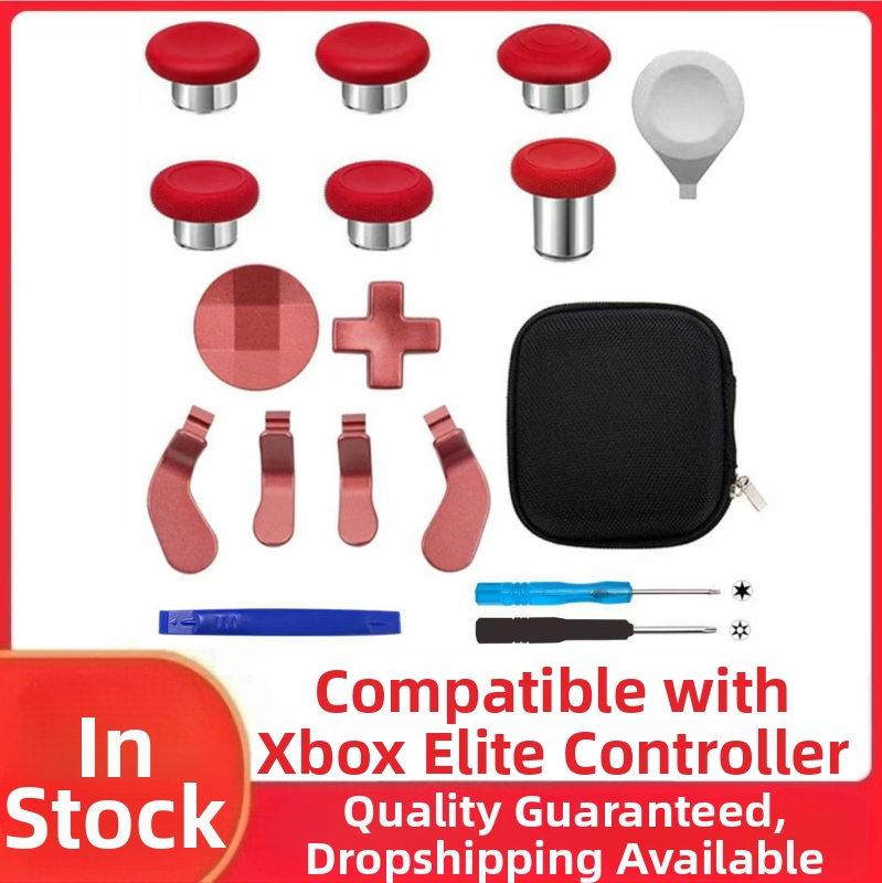 Xbox Elite Series 2 valdiklio atsarginės dalys – plieniniai mygtukai ir rocker pedalai, medžiaga plienas, svoris 120 g, suderinama su Elite Series 2, DIY