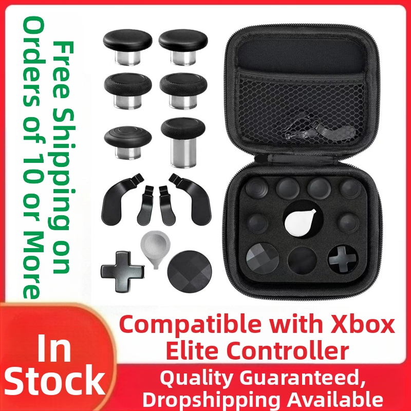 Xbox Elite Series 2 valdiklio atsarginės dalys – plieniniai mygtukai ir rocker pedalai, medžiaga plienas, svoris 120 g, suderinama su Elite Series 2, DIY