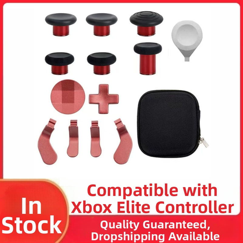 Xbox Elite Series 2 valdiklio atsarginės dalys – plieniniai mygtukai ir rocker pedalai, medžiaga plienas, svoris 120 g, suderinama su Elite Series 2, DIY