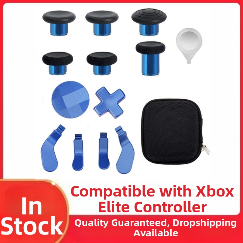 Xbox Elite Series 2 valdiklio atsarginės dalys – plieniniai mygtukai ir rocker pedalai, medžiaga plienas, svoris 120 g, suderinama su Elite Series 2, DIY