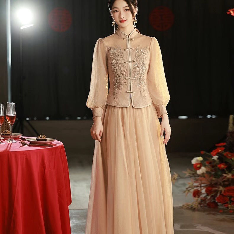 Līgavas māsas kleita, ar vienu plecu, A līnija, vidēja garuma, Chenille audums ar 50–70% elastānu (Pavasaris 2024)