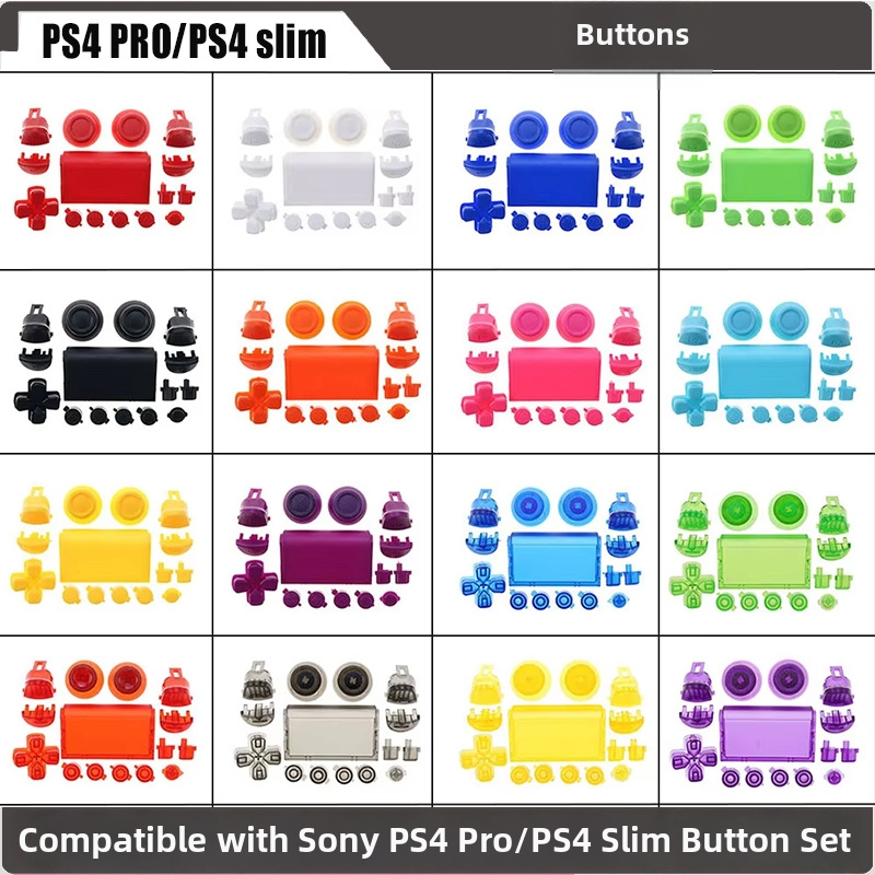 PS4 Pro joystikų ir mygtukų rinkinys (YX-472) – suderinamas su PS4 Pro / PS4 Slim, 17 g, naujas