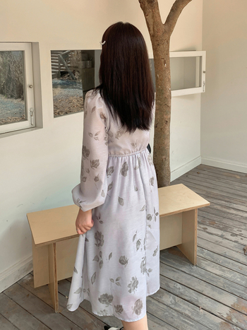 Plus-size jesenska Jacquard haljina sa stojećim ovratnikom i puff rukavima, A-linija, duga, kineskog stila