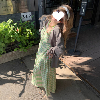 Haljina s A-linijom, plisirana, bez rukava, s kvadratnim ovratnikom, karirani uzorak, poliester, duga haljina, ljeto 2025